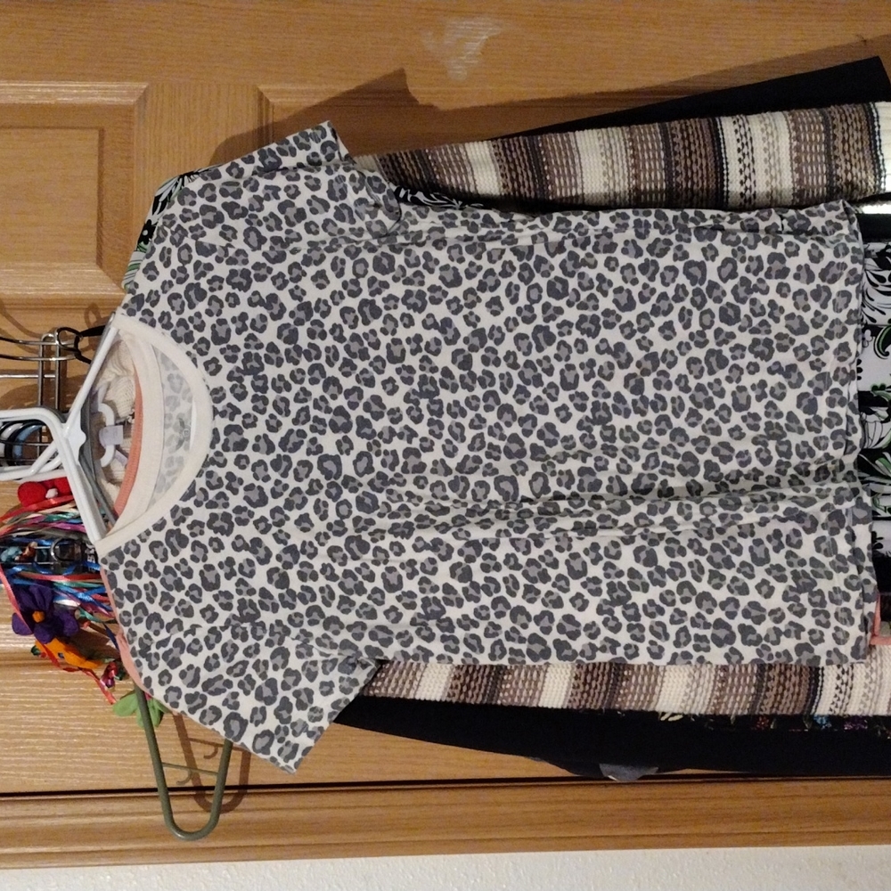 Cheetah print short sleeve